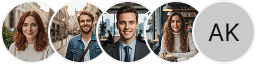 Multiple investor profile avatars on Vela Fondorio trading review block